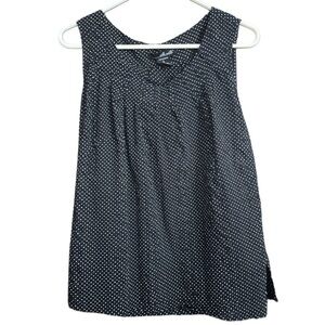 Willi Smith Vintage Black & White Polka Dot Top